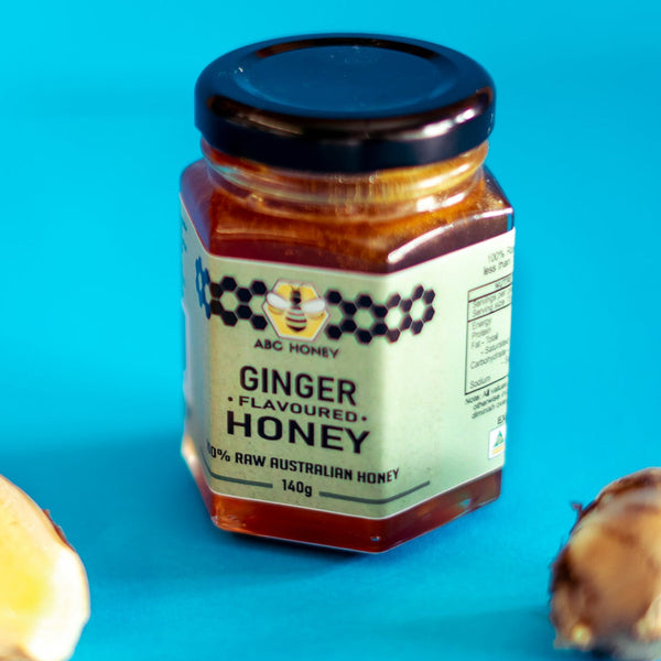 Ginger Infused Honey | Raw Australian Gourmet Honey Range | Country Honey Australia